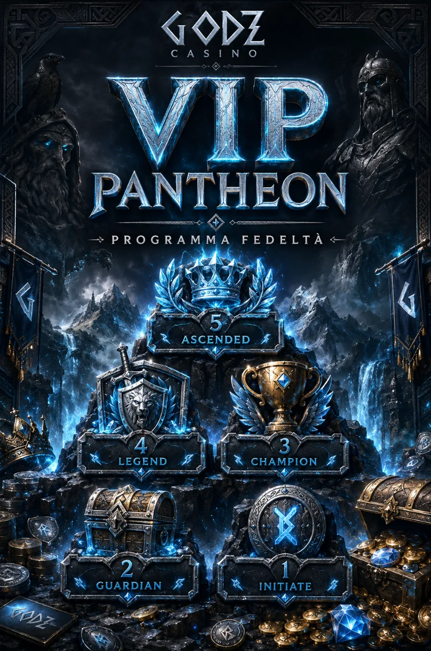 Godz Casino VIP — Programma Fedeltà Pantheon