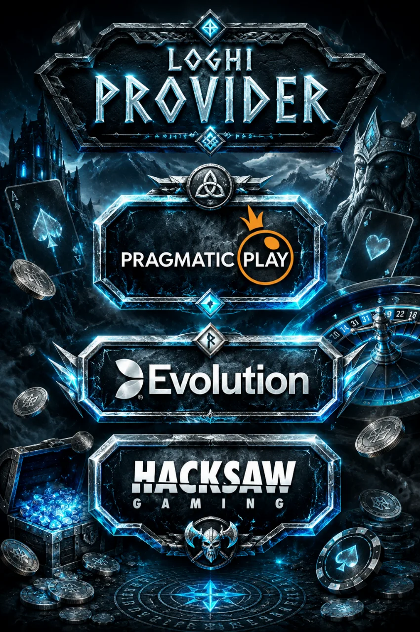 Loghi provider Pragmatic Play Evolution Hacksaw Gaming